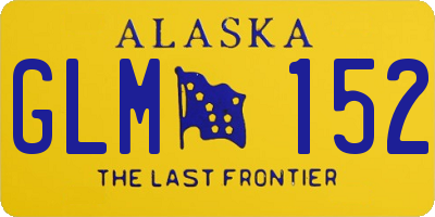 AK license plate GLM152
