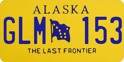 AK license plate GLM153