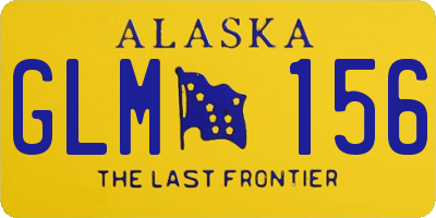 AK license plate GLM156