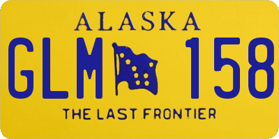 AK license plate GLM158