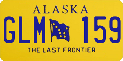 AK license plate GLM159
