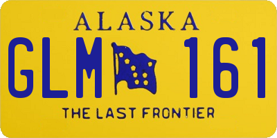 AK license plate GLM161