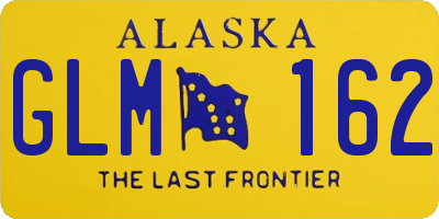AK license plate GLM162