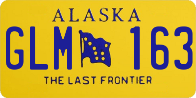 AK license plate GLM163