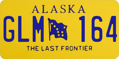 AK license plate GLM164