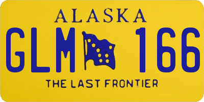 AK license plate GLM166