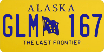 AK license plate GLM167
