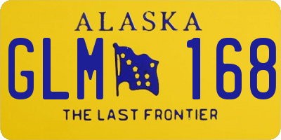 AK license plate GLM168