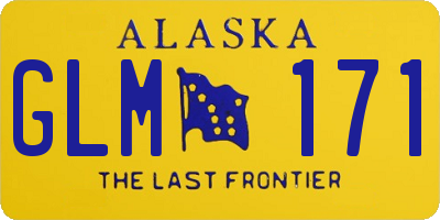 AK license plate GLM171