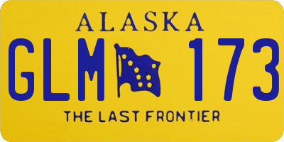 AK license plate GLM173