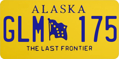 AK license plate GLM175