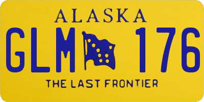 AK license plate GLM176