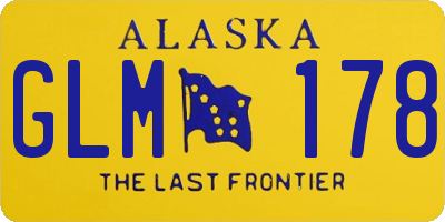 AK license plate GLM178