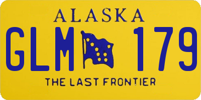 AK license plate GLM179