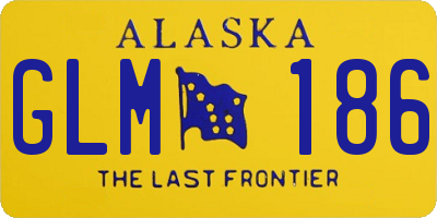 AK license plate GLM186