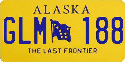 AK license plate GLM188