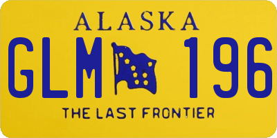 AK license plate GLM196