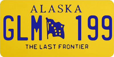 AK license plate GLM199