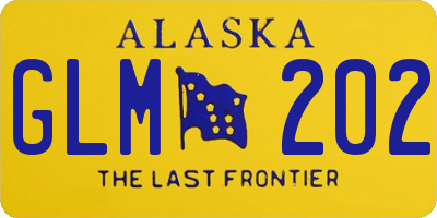 AK license plate GLM202