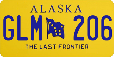 AK license plate GLM206