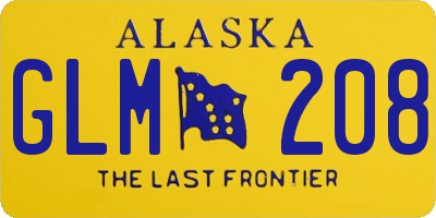 AK license plate GLM208