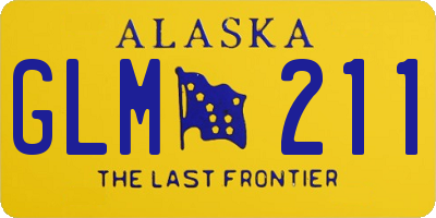 AK license plate GLM211