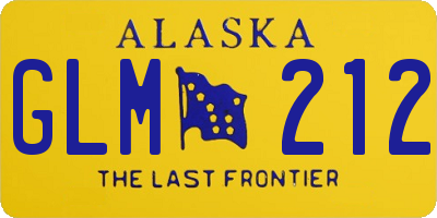 AK license plate GLM212