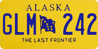 AK license plate GLM242