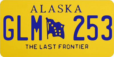 AK license plate GLM253