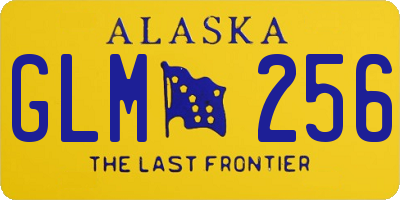 AK license plate GLM256