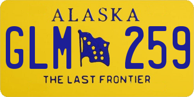 AK license plate GLM259