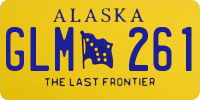 AK license plate GLM261