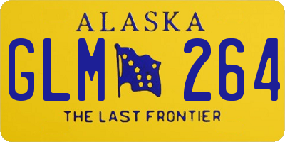 AK license plate GLM264