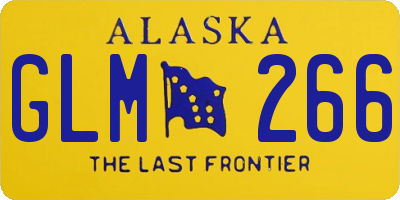 AK license plate GLM266