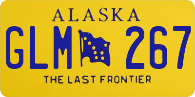 AK license plate GLM267