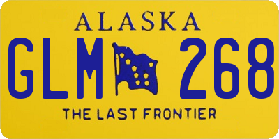 AK license plate GLM268