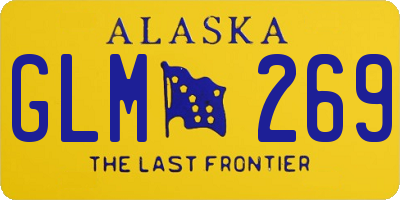 AK license plate GLM269