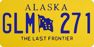 AK license plate GLM271