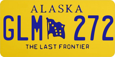 AK license plate GLM272