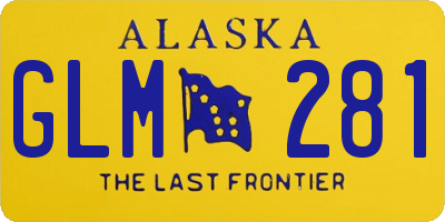 AK license plate GLM281