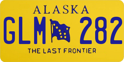 AK license plate GLM282