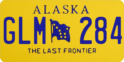AK license plate GLM284