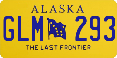 AK license plate GLM293