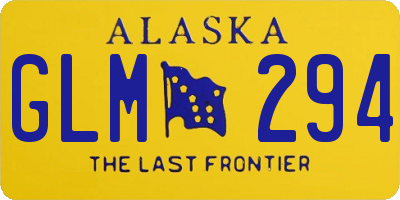 AK license plate GLM294