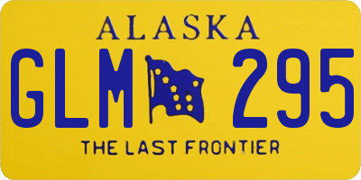 AK license plate GLM295