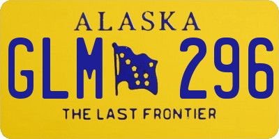AK license plate GLM296