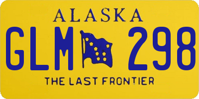 AK license plate GLM298