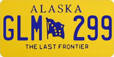 AK license plate GLM299