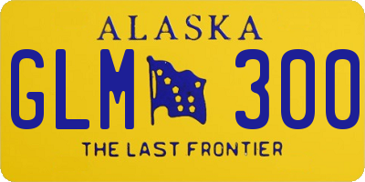 AK license plate GLM300