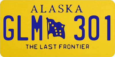 AK license plate GLM301